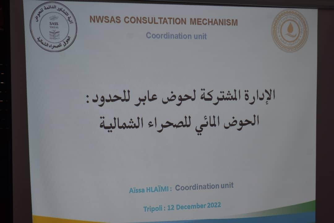 Consultation Mechanism workshop on the NWSAS transboundary water resources