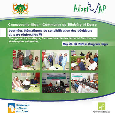  La composante nigérienne du projet AdaptWAP sensibilise les décideurs sur les enjeux du changement climatique à l'échelle du territoire national