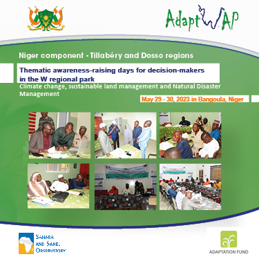  The Niger component of the AdaptWAP project raises the awareness of decision-makers on the climate change challenges at national level