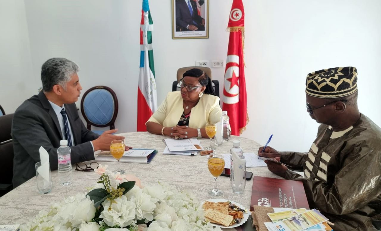 Visite de courtoisie à l’ambassade de la Guinée Equatoriale à Tunis