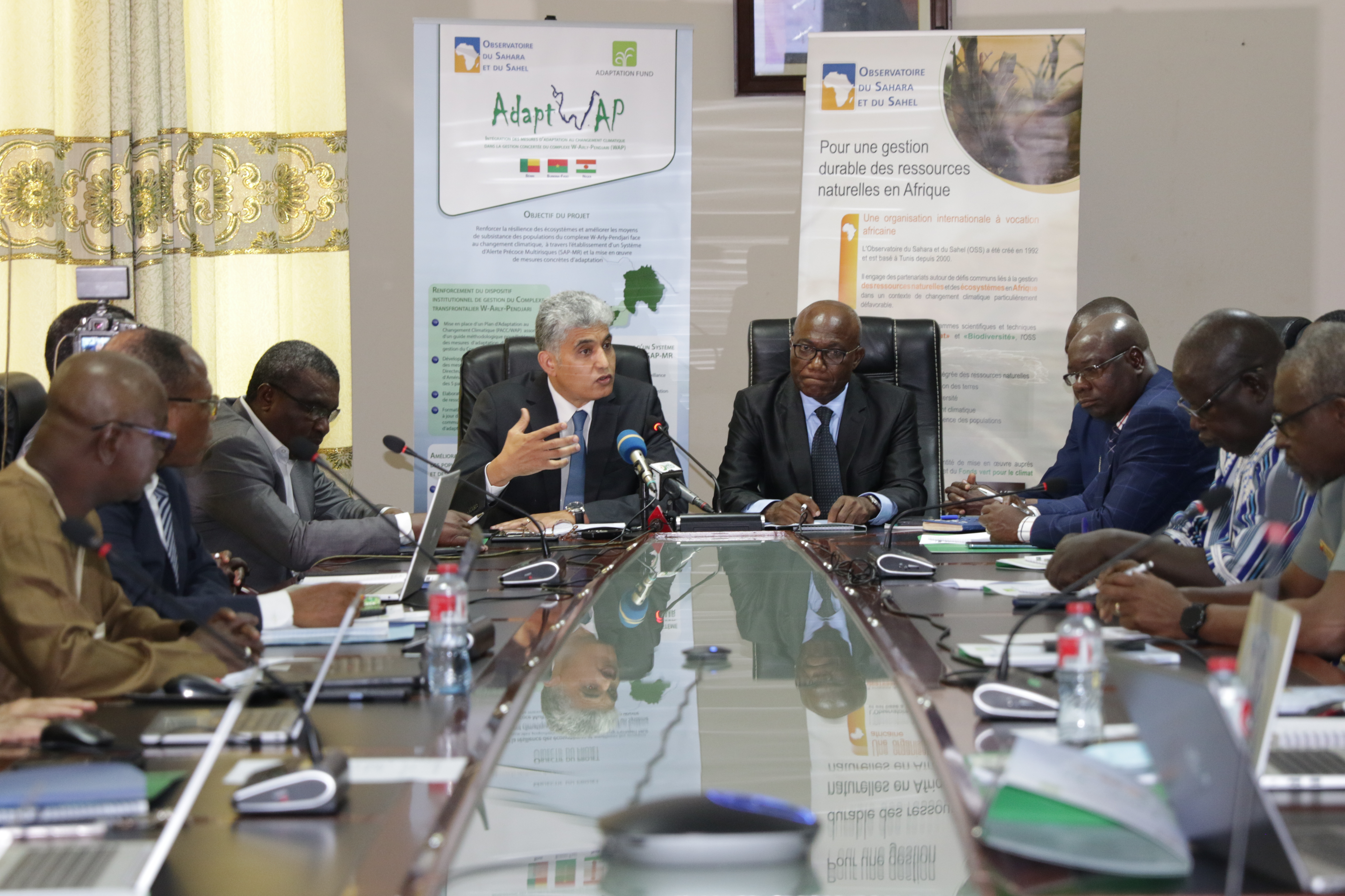 Official ceremony for the launch of the Multi-Risk Early Warning System of the WAP complex, May 7, 2024, Cotonou, Benin