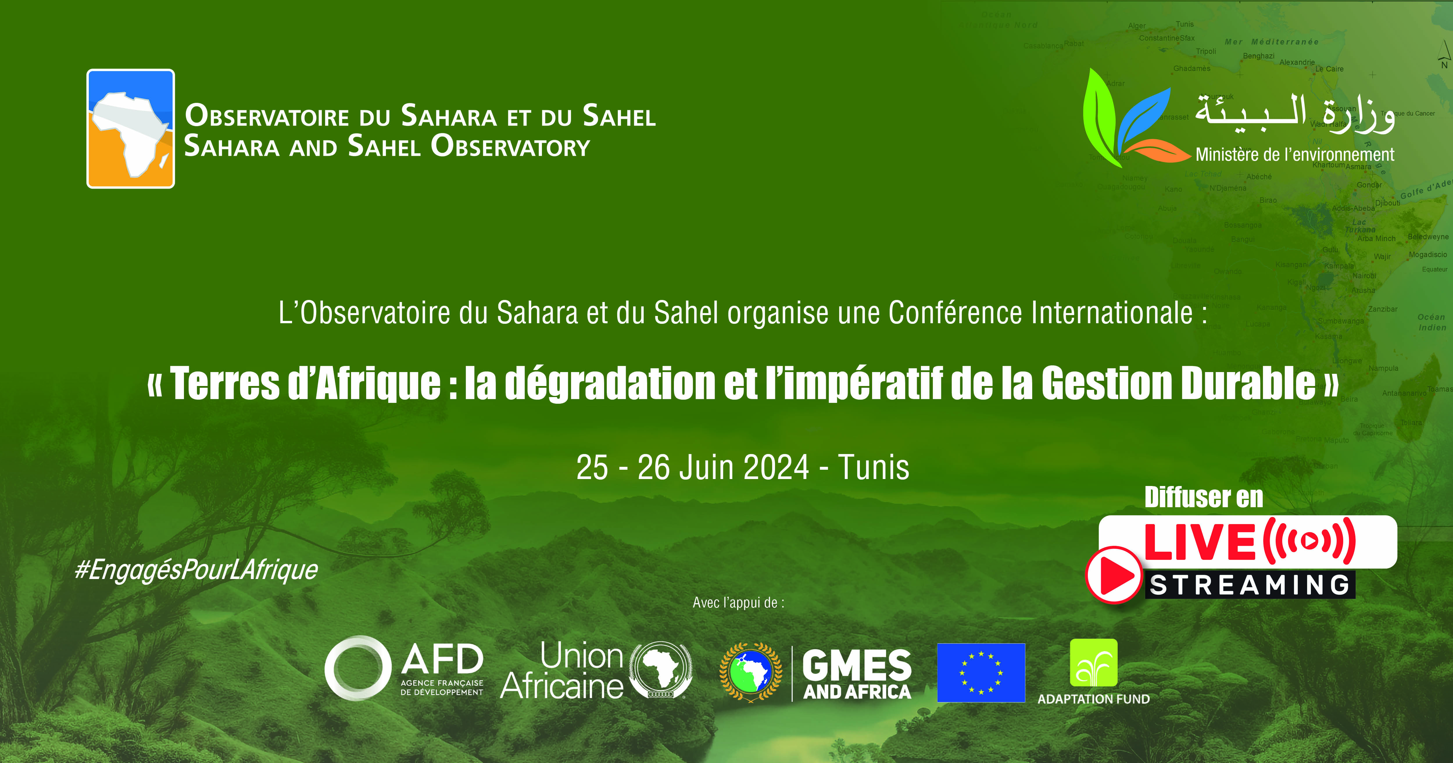  Conférence Internationale : Terres d’Afrique, la dégradation et l’impératif de la Gestion Durable