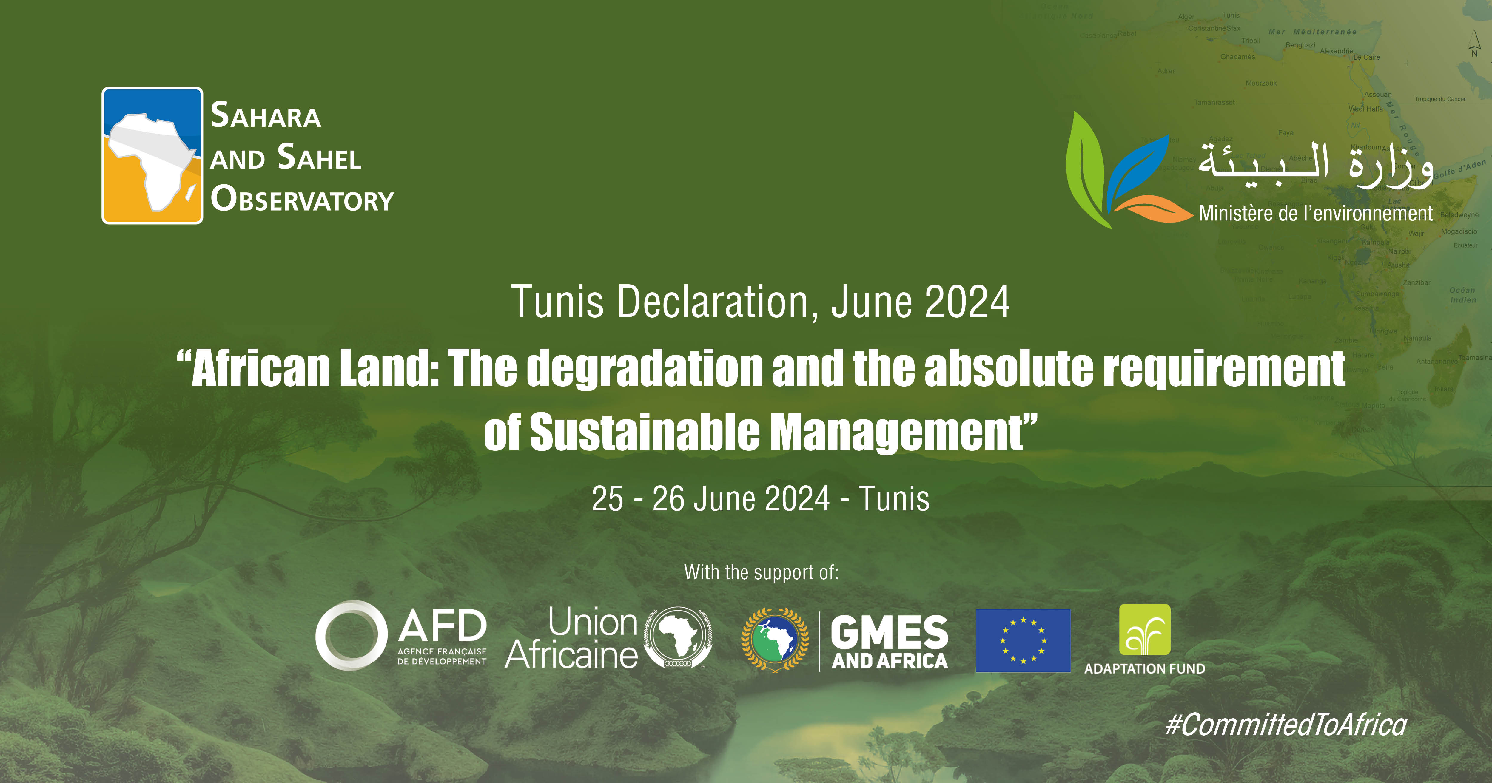  Tunis Declaration, June 2024 | « African Land : the Degradation and the absolute requirement of Sustainable Management » - Internationale Conference June 25 & 26, 2024