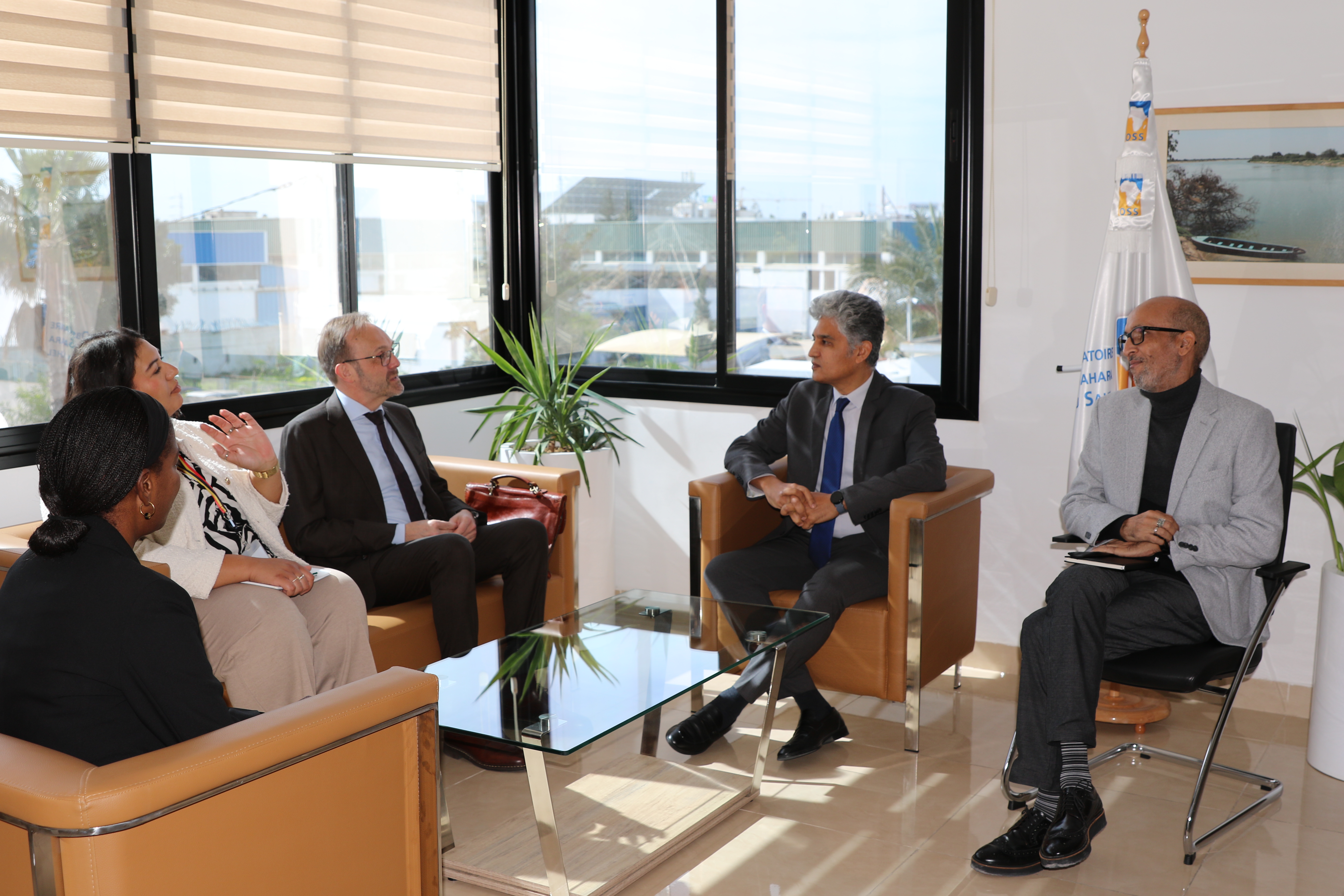 Rencontre entre l’OSS et l’Ambassade de Belgique : Vers un partenariat renforcé pour l’environnement et la résilience, Tunis, 13 mars 2025