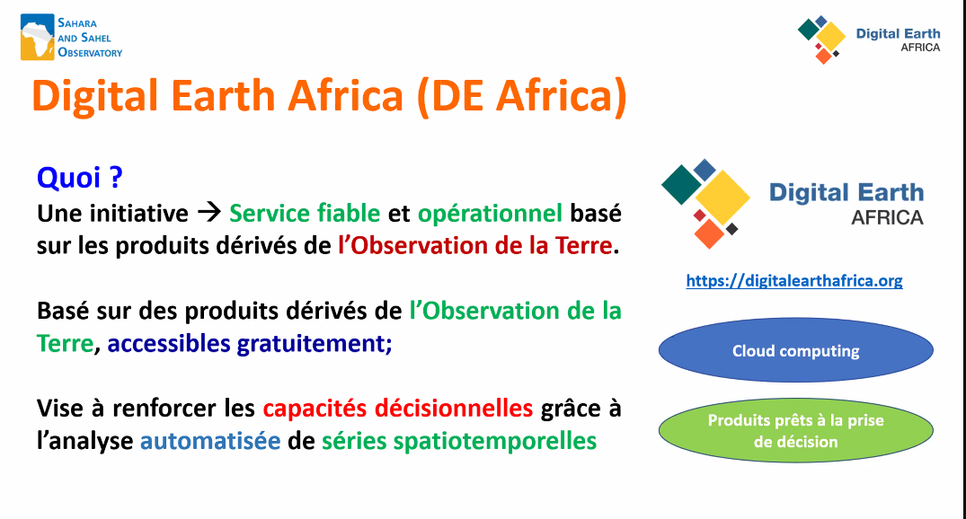 First Training Workshop on Digital Earth Africa Services for Land Degradation Monitoring
