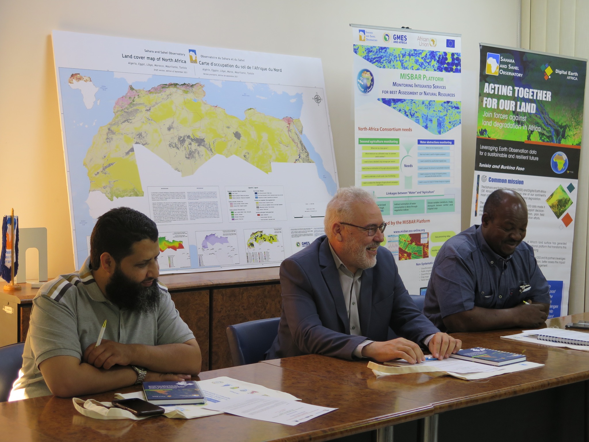 Implementation of the Partnership Agreement between OSS and the Libyan Authority for Grain Production: GMES North Africa services supporting the monitoring of agricultural campaigns, September 17, 2025.