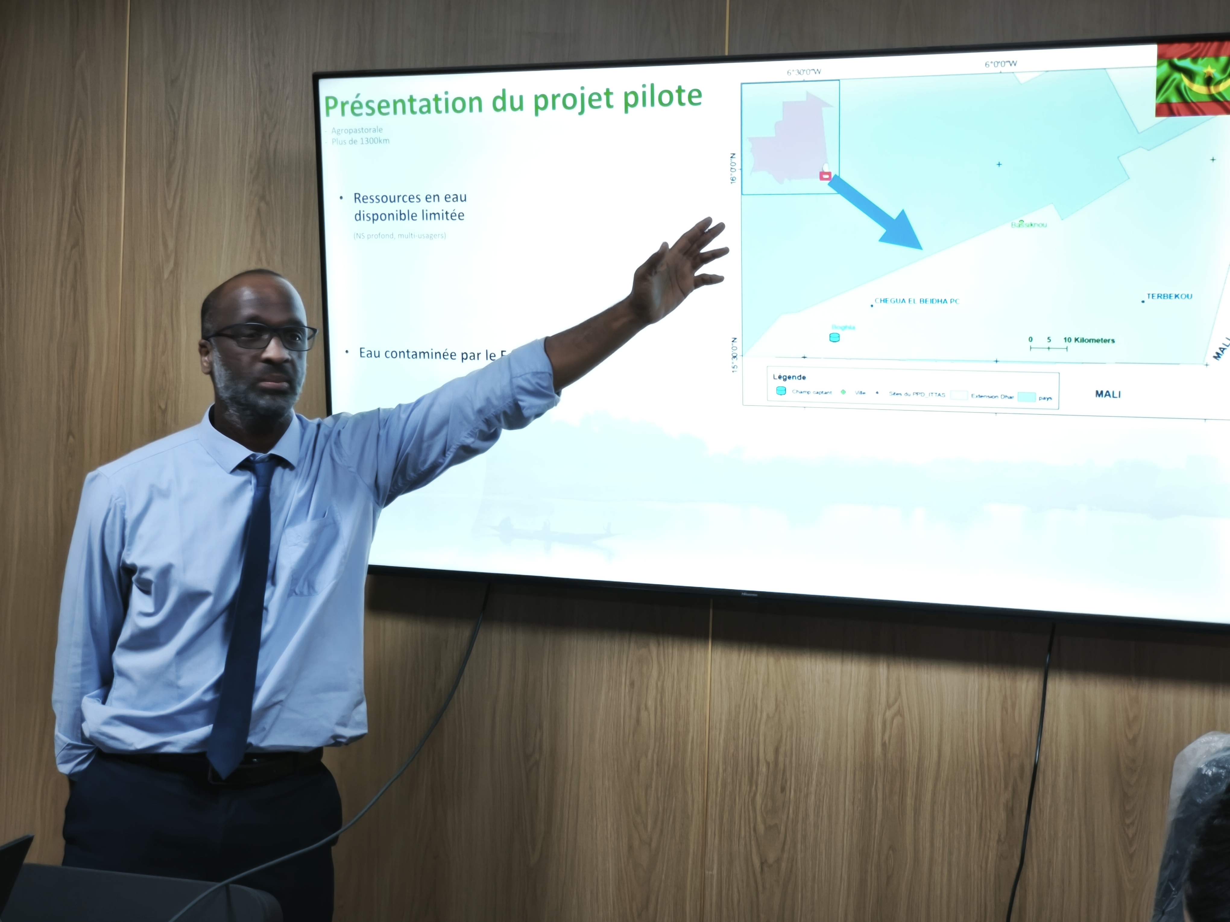 The OSS assesses progress of the NB-ITTAS pilot project in Mauritania to strengthen climate-resilient water resource management in the Dhar basin