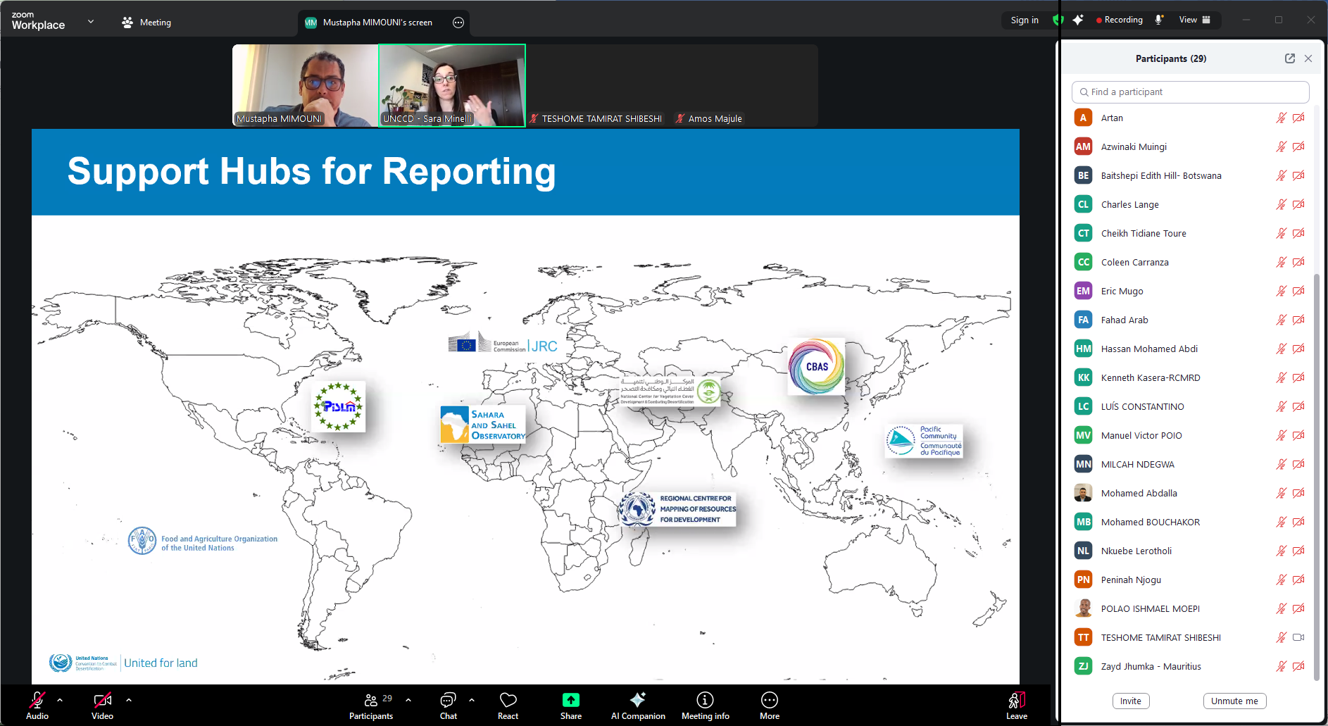 Webinar on Reporting Land Degradation Neutrality to the UNCCD