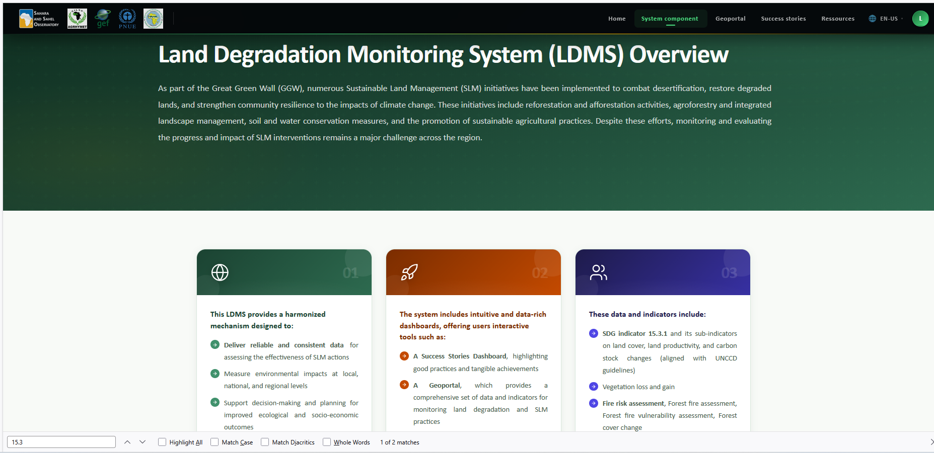 Launch of the Land Degradation and Sustainable Land Management Monitoring System in support of the Great Green Wall Initiative