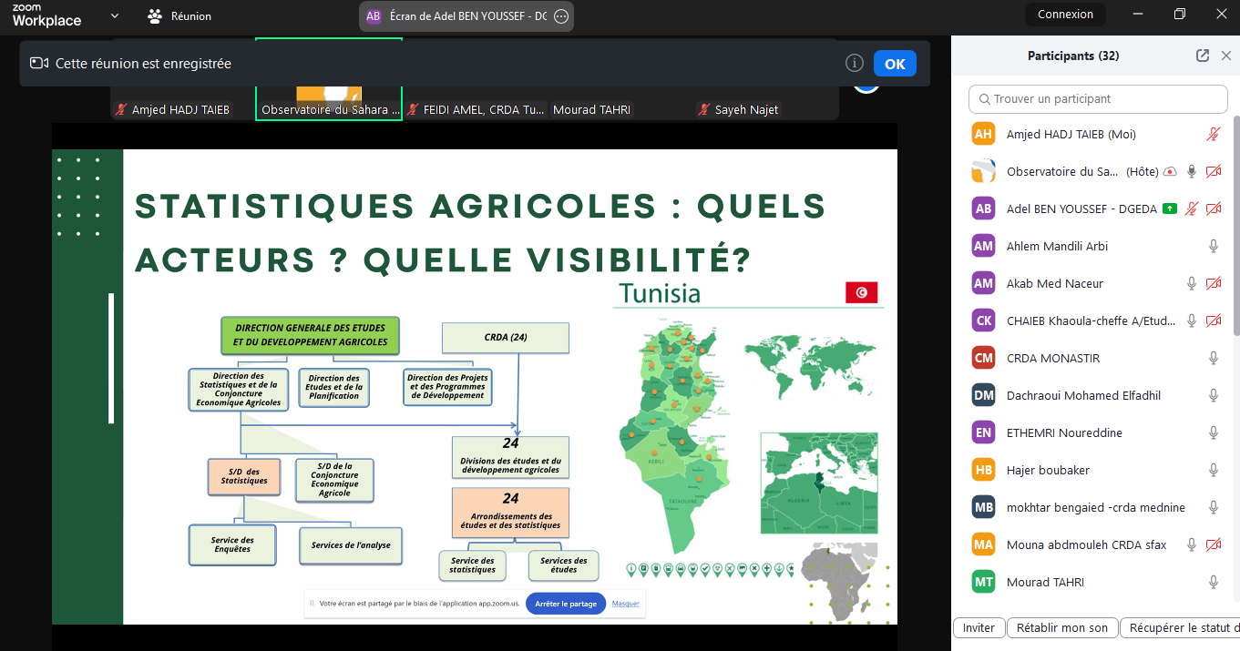 WorldCereal Training in Tunisia: Strengthening Capacities for Sustainable Agriculture and Food Security.