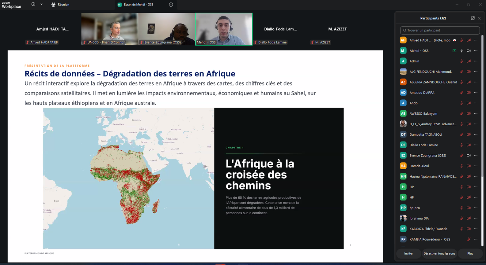 Rapportage 2026 à la CNULCD : l’OSS renforce l’appui aux pays africains avec LDN Afrique